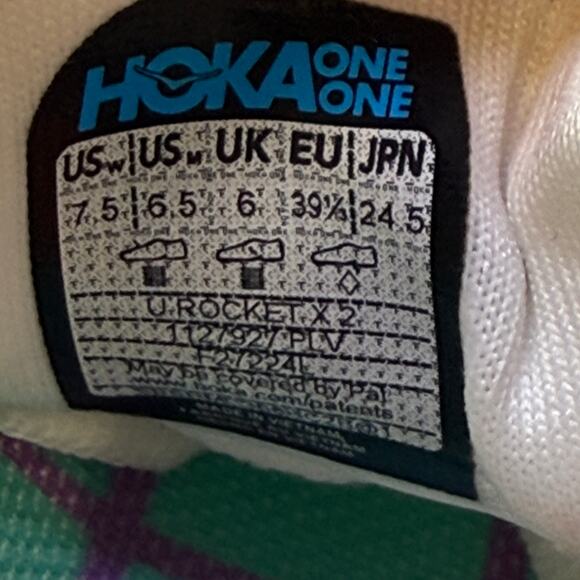 New Hoka One One HOKA Rocket X 2 Frost Lava Running Shoes Women’s Sz 7.5 1127927 - Picture 10 of 10